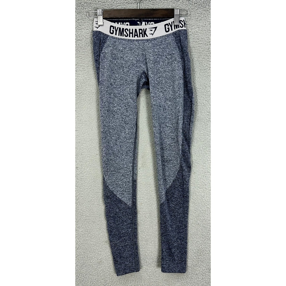 Gymshark Leggings S Blue Compression Dry Fit Moisture Wicking Athleisure Yoga